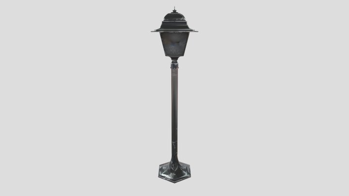 Small street lamp 3D Model