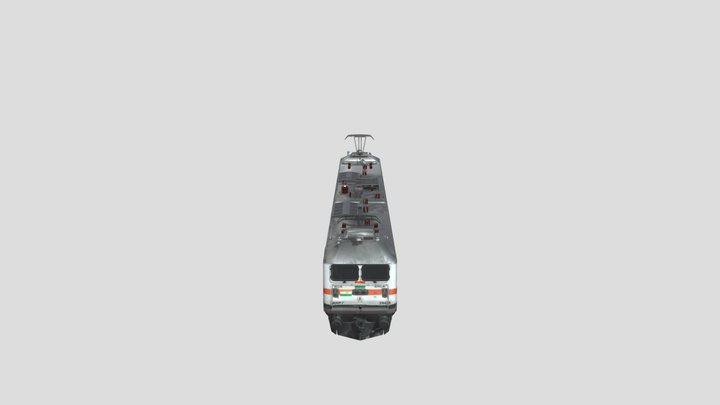 Wap-7-indian-locomotive-low-poly-model