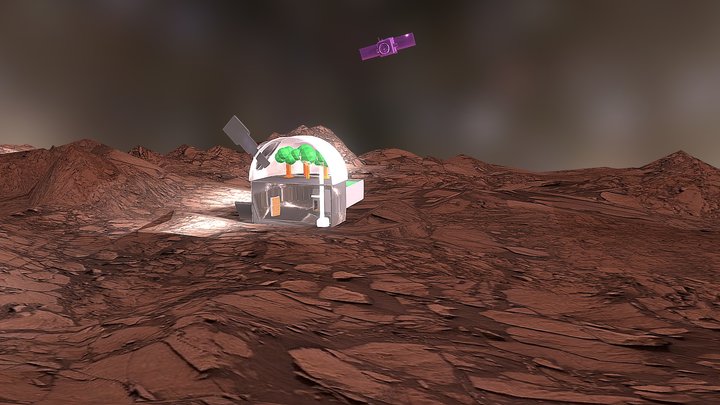 Mars Landscape With Textures2 3D Model