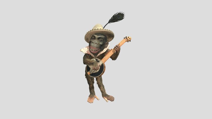 Simian Serenade 3D Model