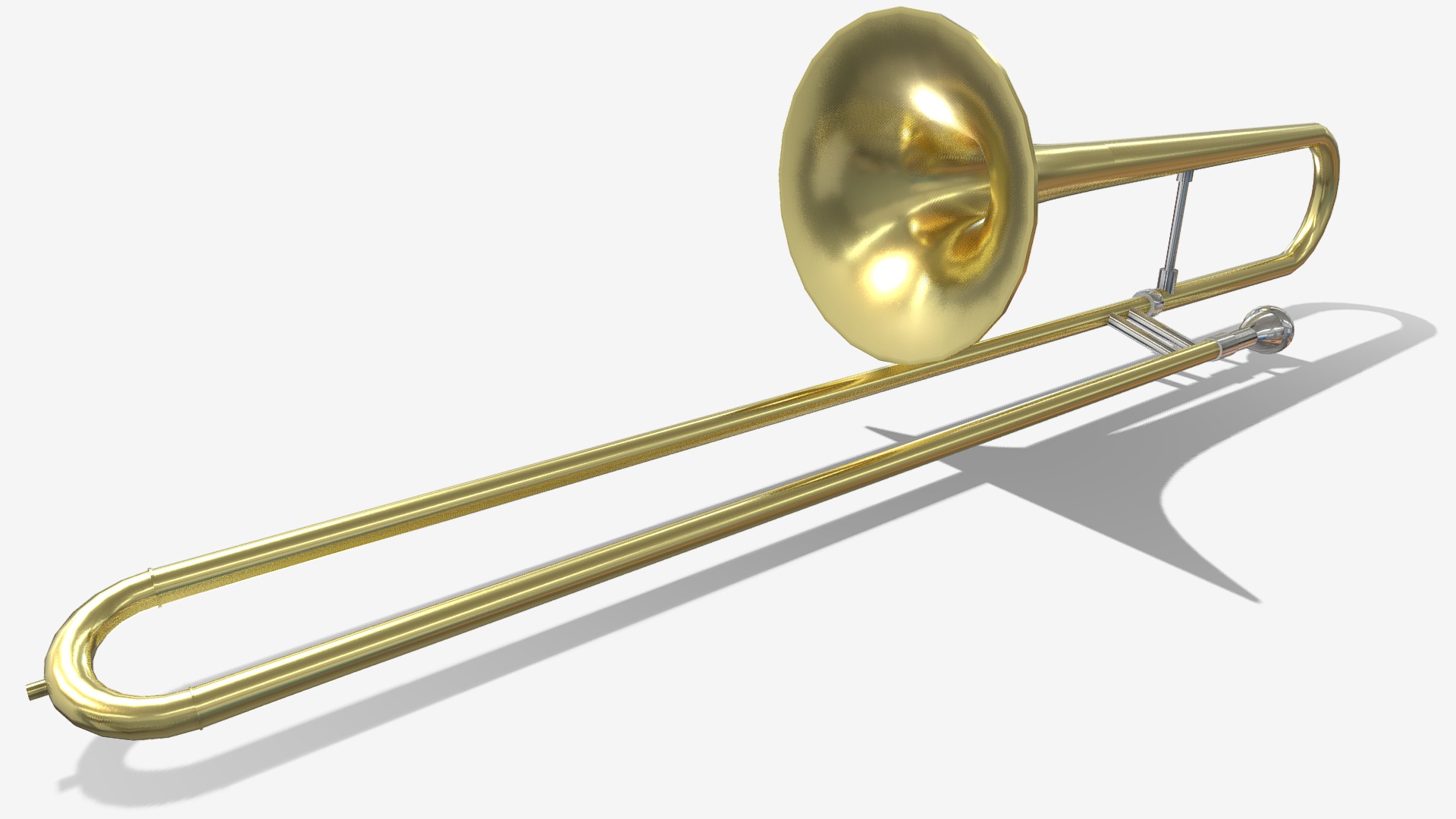 3D model Trombone - This is a 3D model of the Trombone. The 3D model is about a sword with a light.