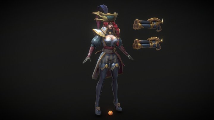 Miss Fortune (Captain) - League Of Legends 3D Model