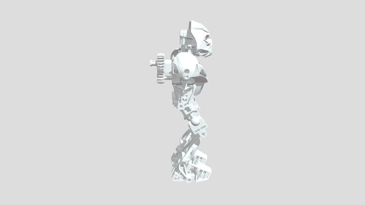 LEGO Bionicle Tahu Nuva with skeleton 3D Model