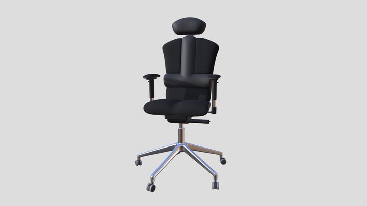 Gaming Chair Low-poly 3D Model