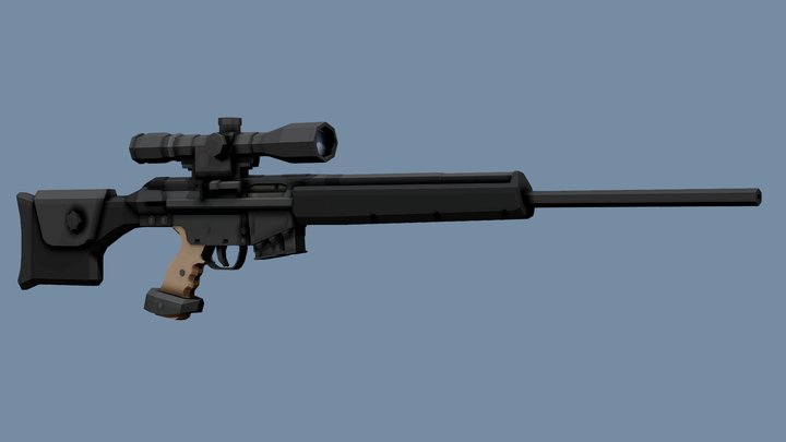 Low-Poly HK PSG 1 – Kostenloses 3D-Modell STL