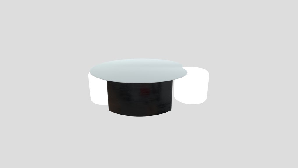 Glass Low Table With Footstool
