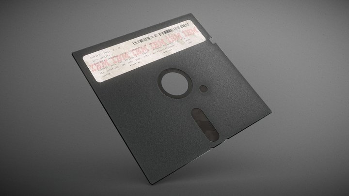 5.25" Floppy Disk | FREE VERSION – Kostenloses 3D-Modell STL
