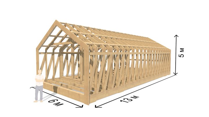 Каркас Барн Плюс 3D Model