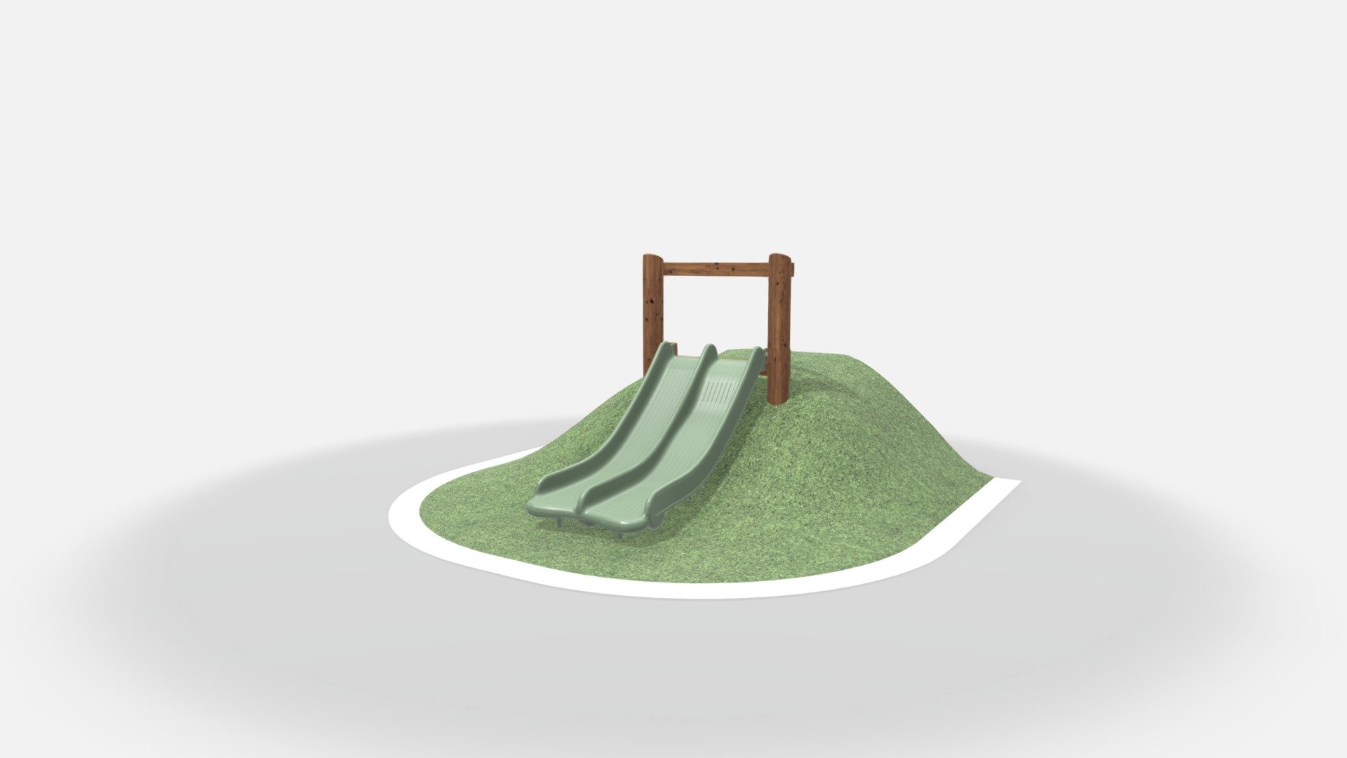 J-2243 Bushwood Mound Slide - Double 1200H — Sketchfab embed 3D viewer
