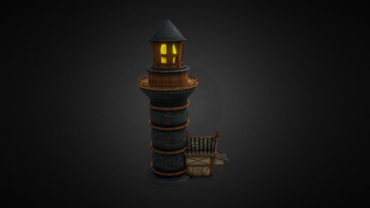Lighthouse for Meanevil Bean 3D Model
