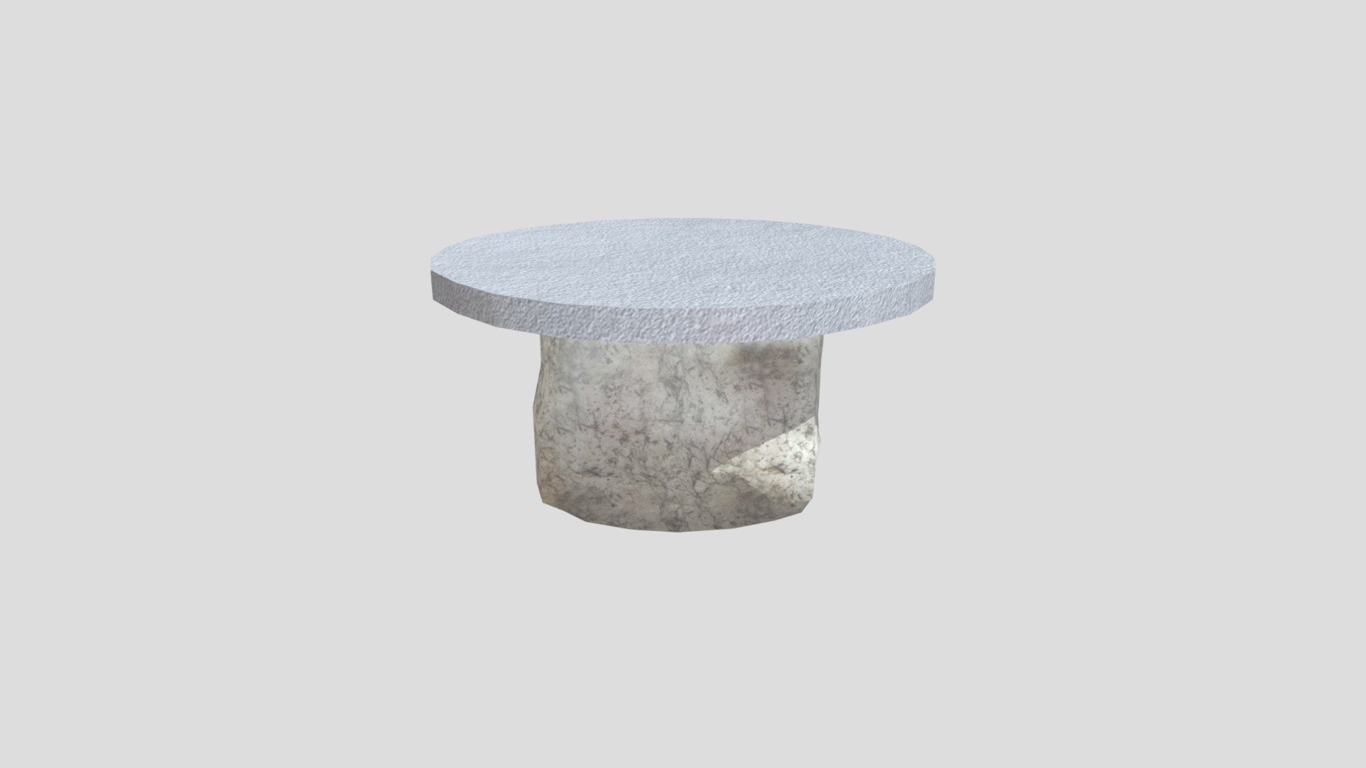 36 Inch Round With Boulder - 3D model by SereneStone [bfdfe04] - Sketchfab