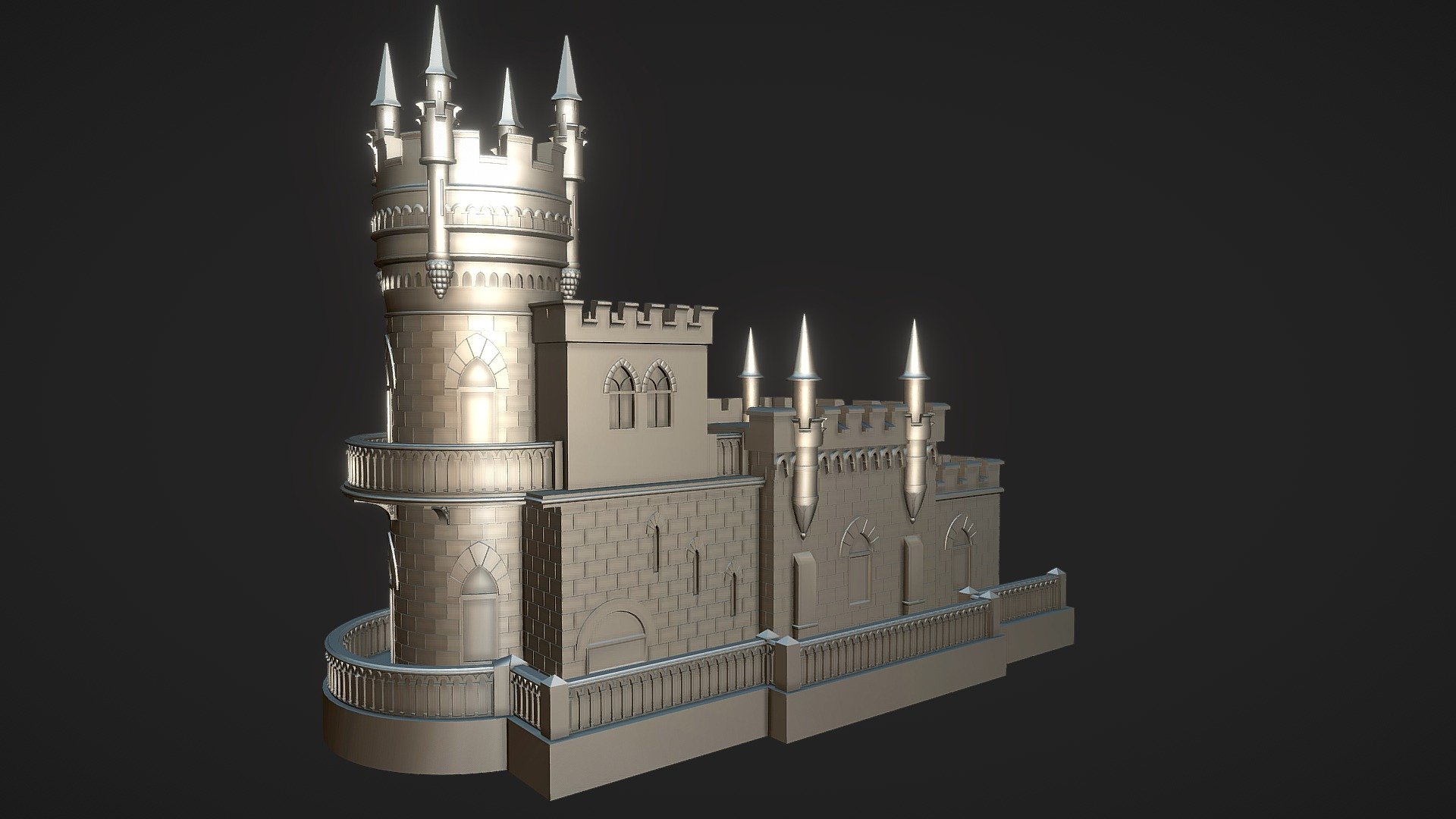 Swallow's Nest - souvenir / Ласточкино гнездо — Sketchfab embed 3D viewer