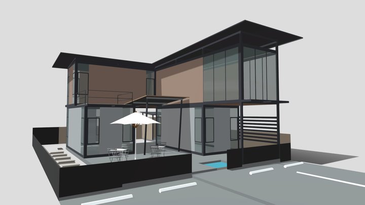 Container House Type 02 3D Model