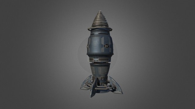 Hi-Tech Missile 3D Model