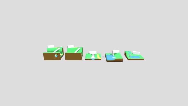 Diorama Blockout 3D Model