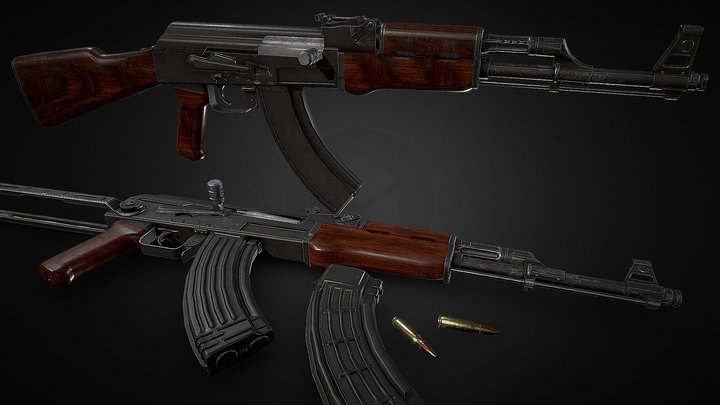 AK-47, Type-3 3D Model