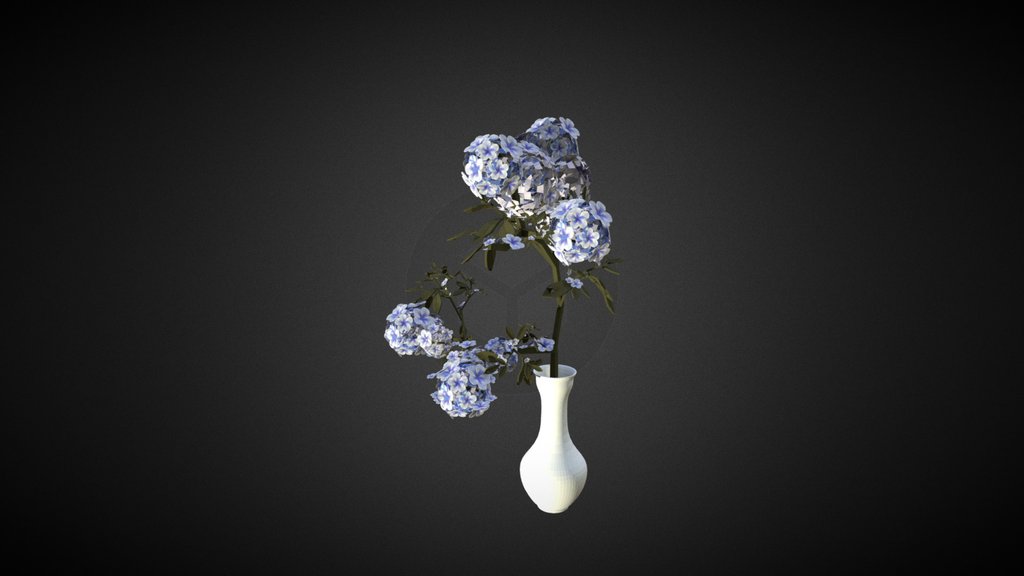 3D Flower and vase