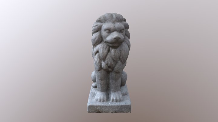 Stone Lion 1 3D Model