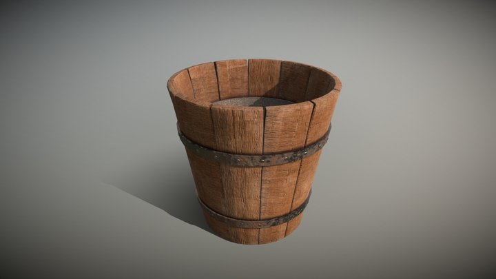 Bath Wooden Bucket