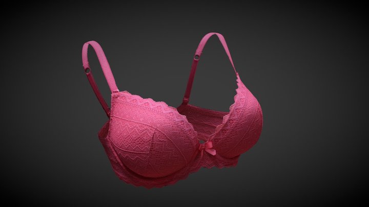 Soutiens-gorges, rose 3D Model