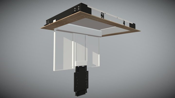 CHRT - Ceiling Hinge and Telescope Overview 3D Model
