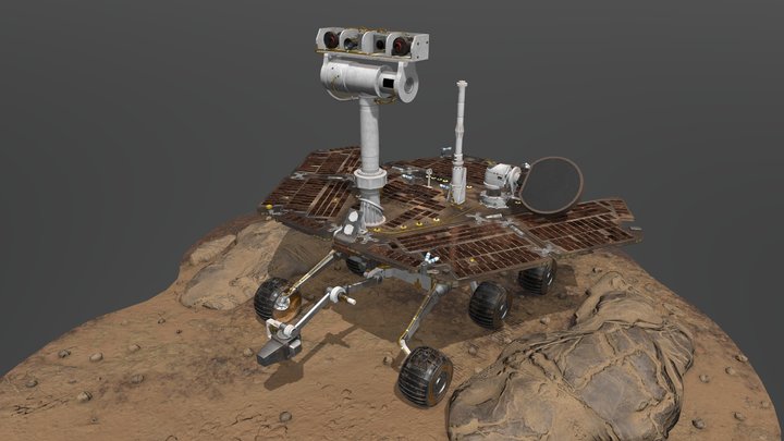 Mars Rover Spirit 3D Model