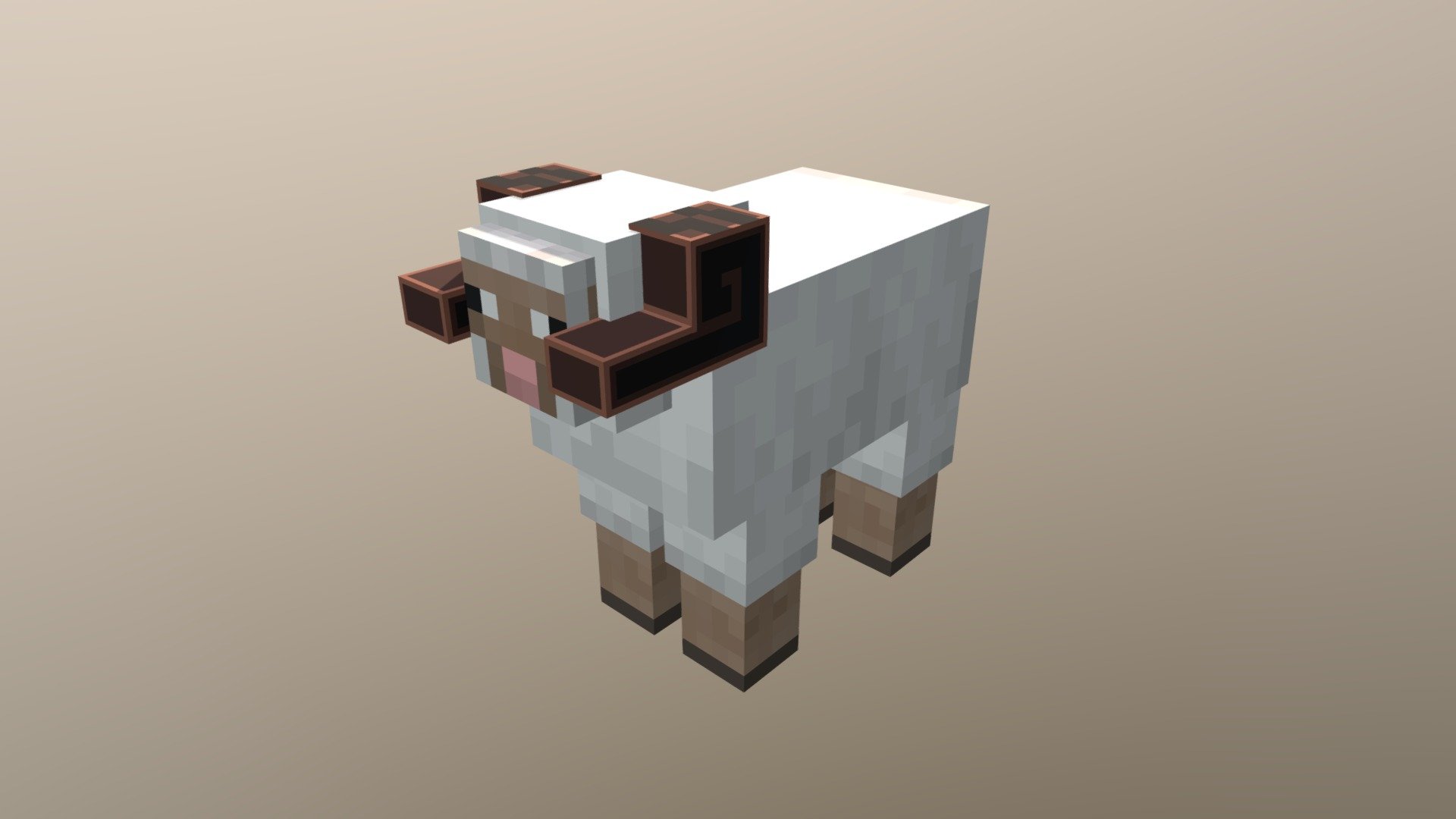 Minecraft Earth Horned Sheep Download Free 3d Model By Canyutsai Canyutsai1 Bfe676a