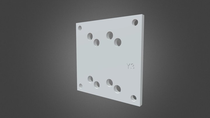 Microfluidics Chip Holder Top 3D Model