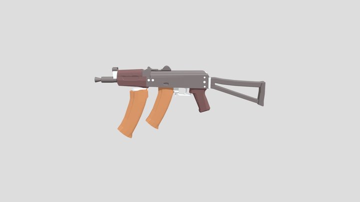 AK-74U 3D Model