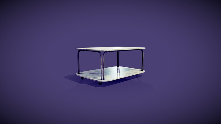 Hospital Table 3D Model