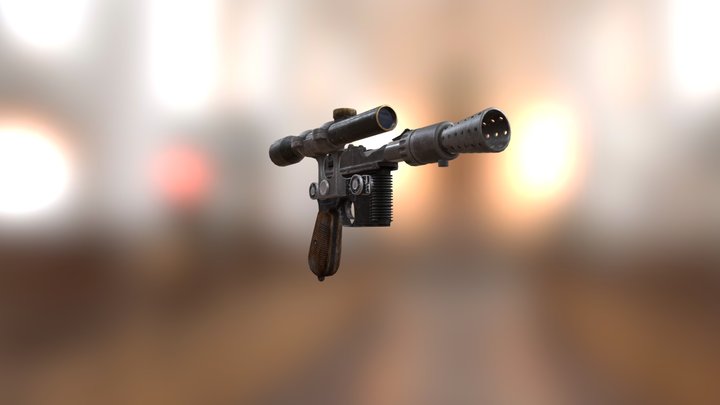 Han Solo's DL-44 Blaster 3D Model