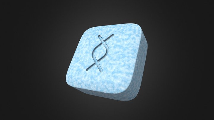 Pill - Blue Vital Tablet – Kostenloses 3D-Modell STL