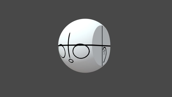 조맹 Chommang_Drawing  Face reference 3D Model