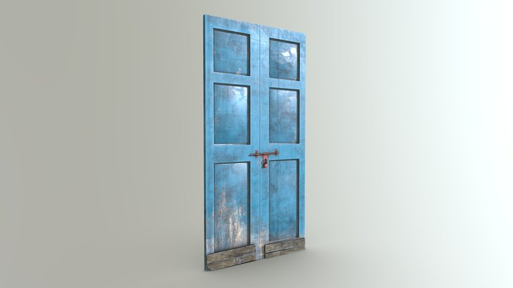Old Dirty Doors 3D Model