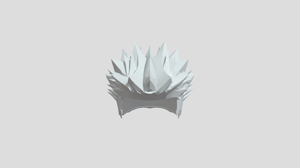 spiky stylized helmet or headpiece
