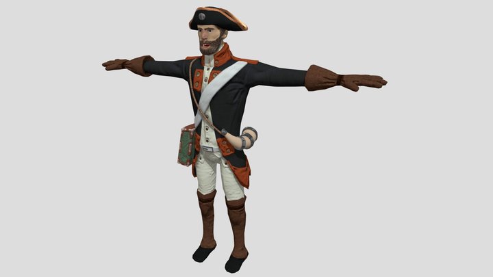 1700th-ish century Soldier 3D Model