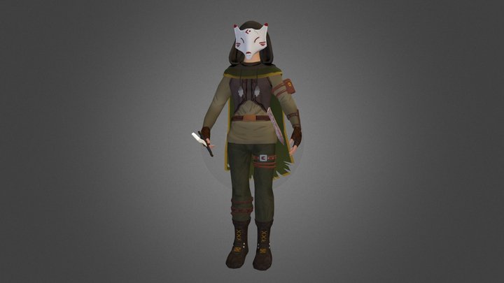 3D Character - Fox Assassin 3D Model