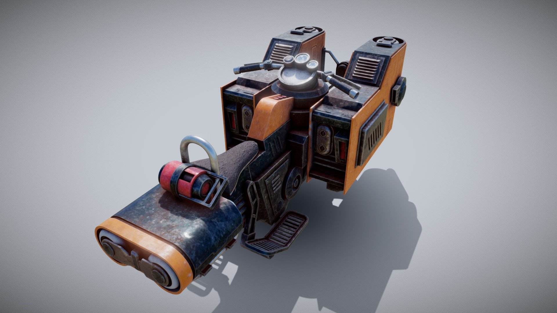 Sci-fi Hover Bike 07