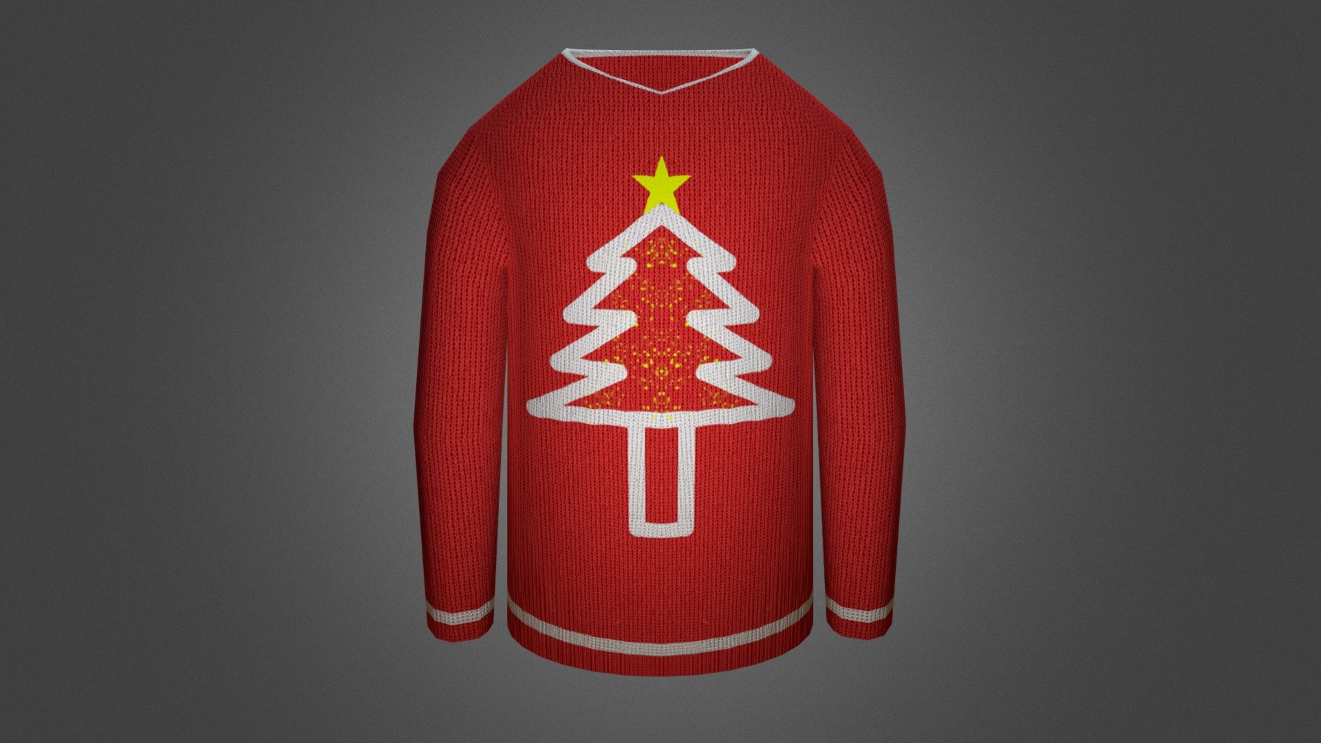 Sweater. Low Poly #3December-Sweater
