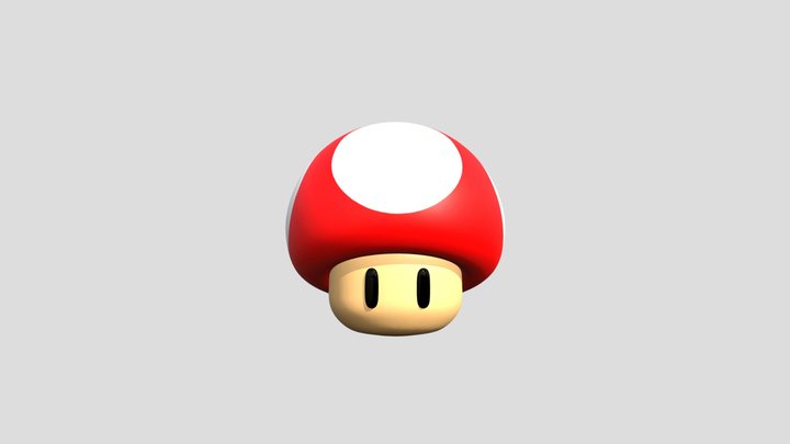 Mario Super Mushroom 3D Model