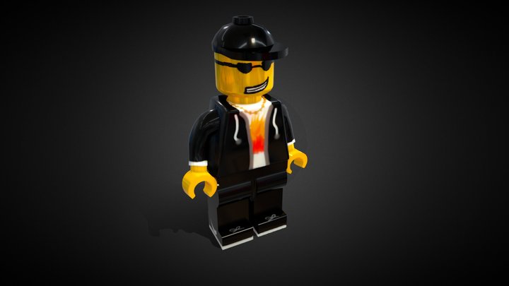 Cool Lego Man 3D Model