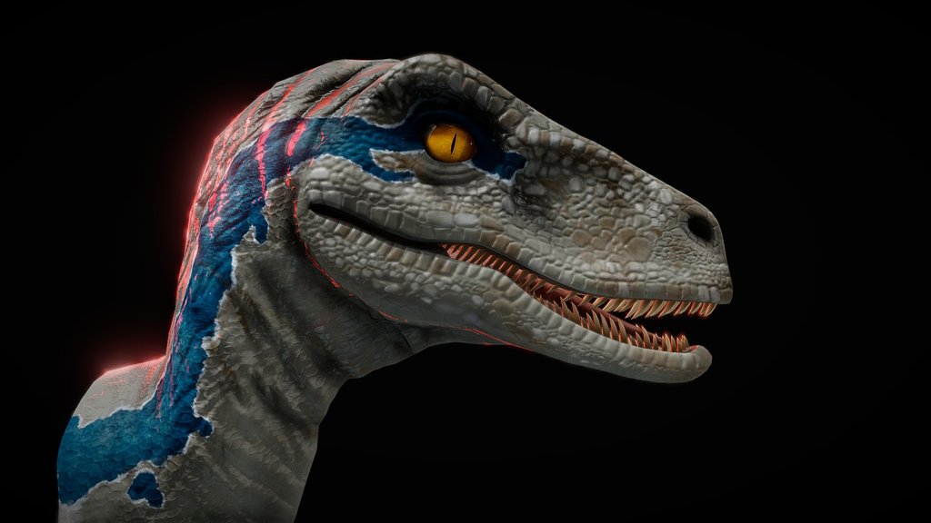 "Blue" Jurassic World [ 4K, FREE]