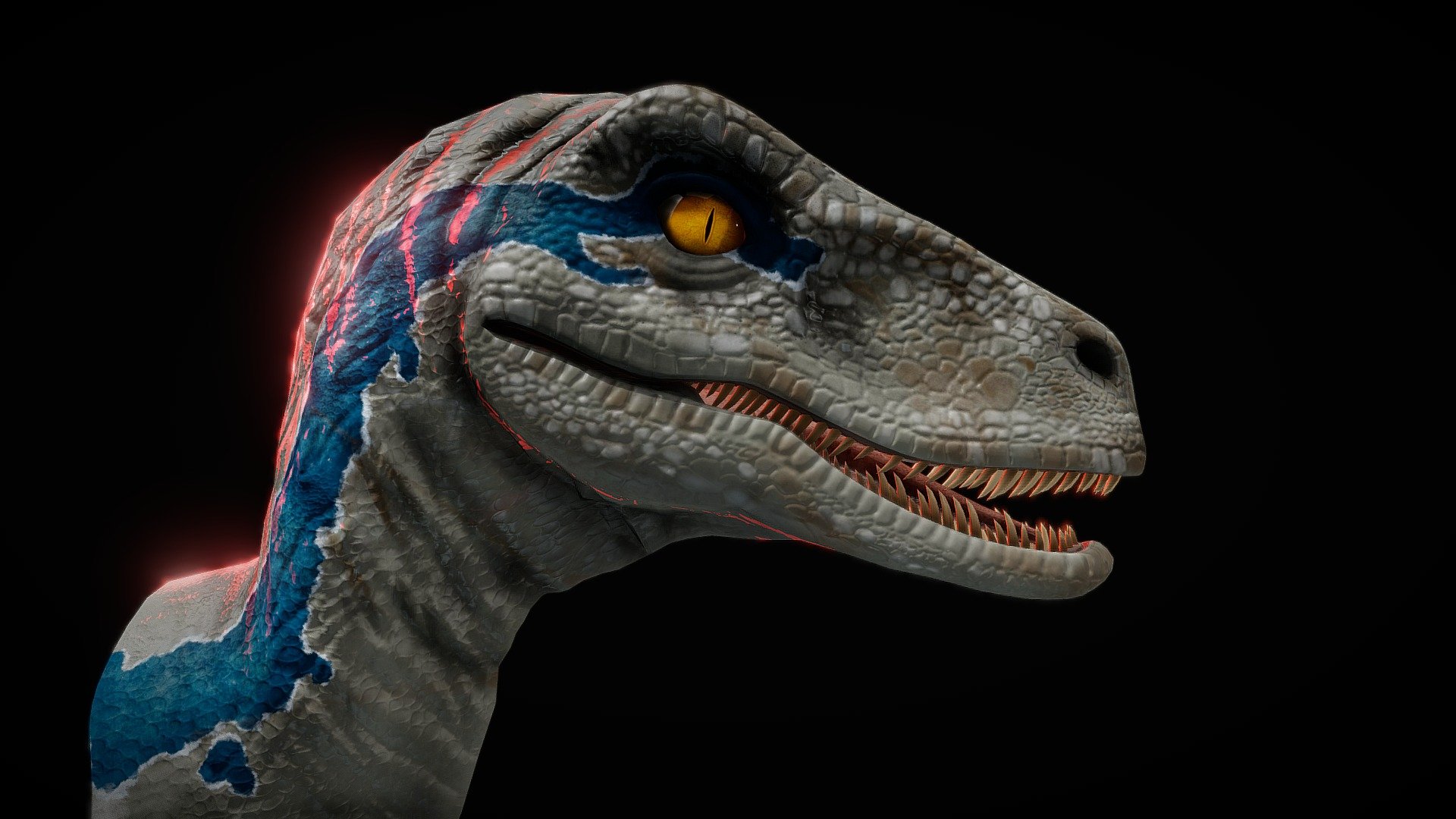 Velociraptor 3d View 