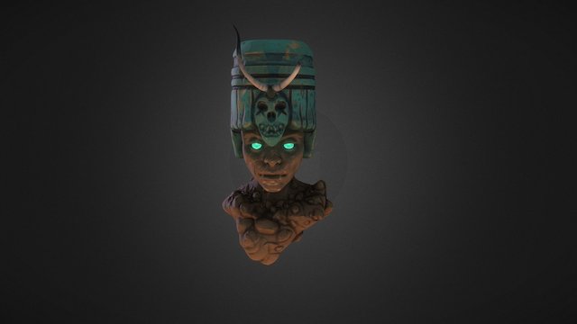 Acient Statue 3D Model