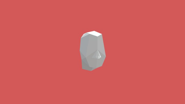 PS1 Style Head w/ Nose 3D Model
