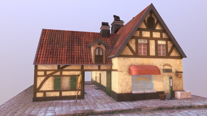 Osono's Bakery from Kiki's Delivery Service 3D Model