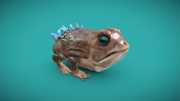 Crystal Toad 3D Model