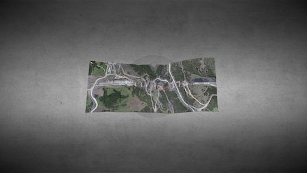 Railway bridge construction site 3D Model
