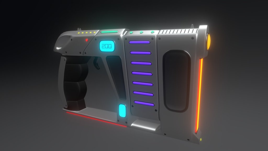 Alien Blaster 01 - 3D model by Data Dragon (@datadragon) [bfee1b8 ...