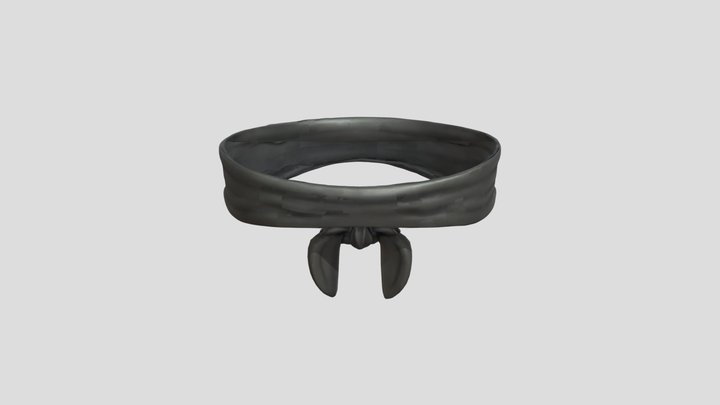 Black blindfool 3D Model